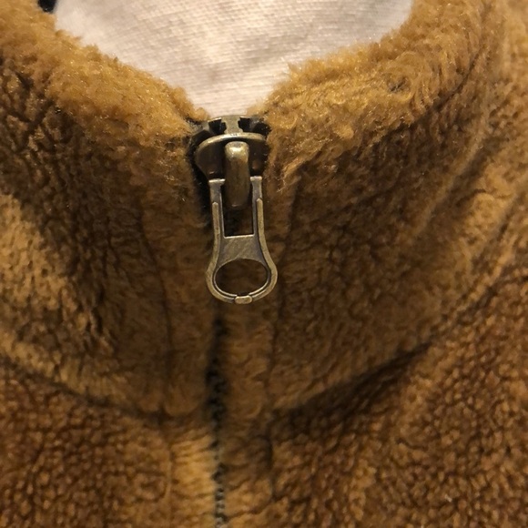 Outback Trading Company fleece jacket front zip pockets wolf eagle feather SZ XL - Picture 3 of 13